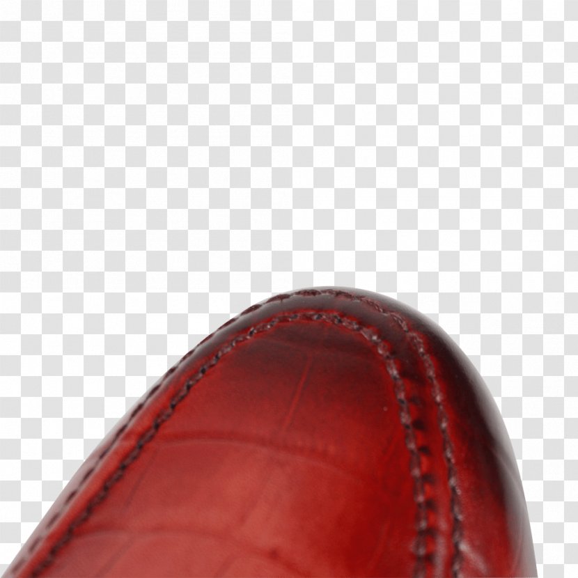 Leather Maroon Shoe - Croco Transparent PNG