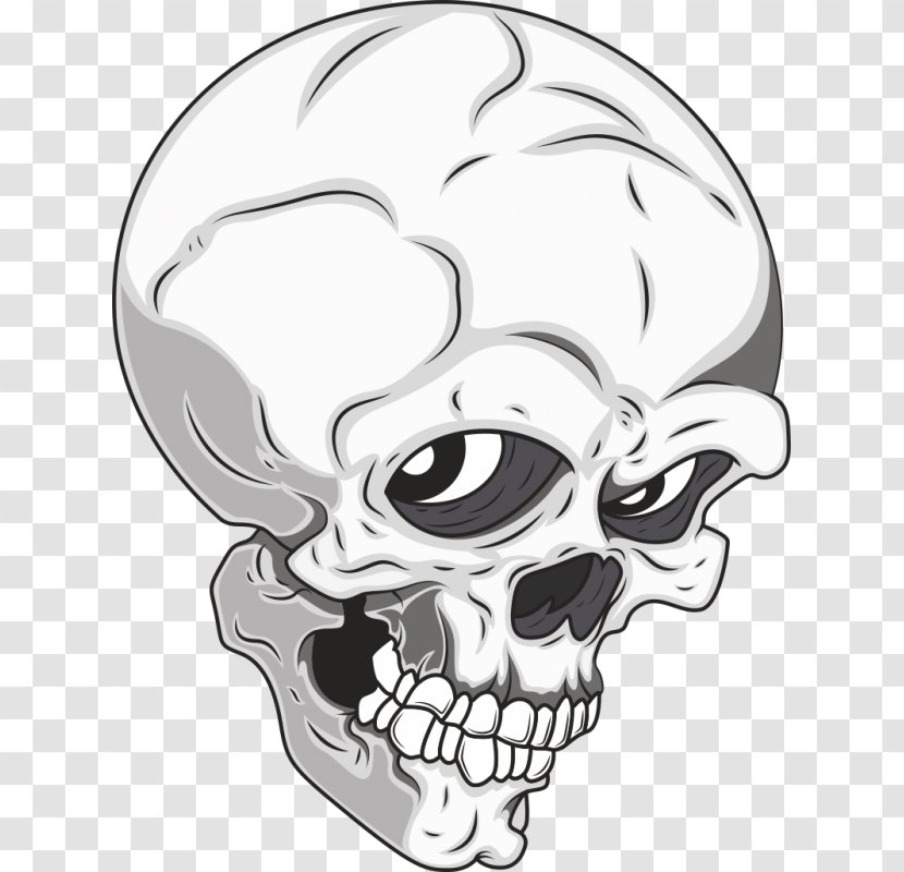 Drawing Royalty-free - Flower - Skull Transparent PNG