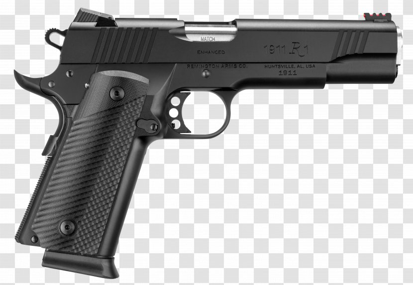 Remington 1911 R1 9×19mm Parabellum Semi-automatic Pistol Handgun - Air Gun Transparent PNG