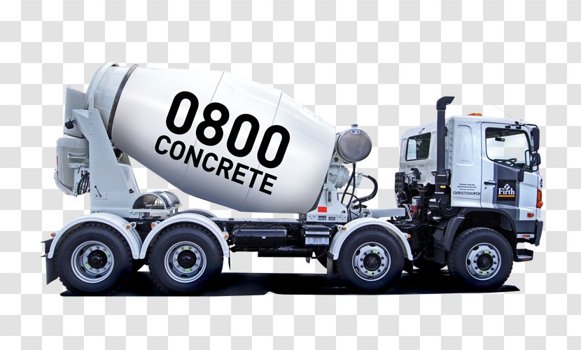 Tire Truck Motor Vehicle Public Utility Cement Mixers - Freight Transport - Concrete Transparent PNG