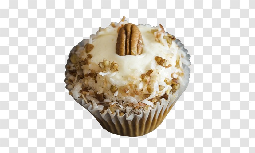 Cupcake Sundae Frosting & Icing Cream American Muffins - Praline - German Nut Cake Transparent PNG