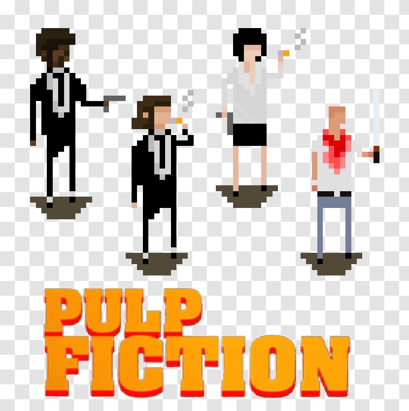 Pixel Art Character Digital DeviantArt - Pulp Fiction Transparent PNG