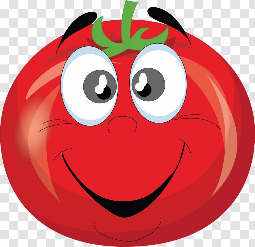 Vegetable Tomato Cartoon Clip Art - Smiley Transparent PNG