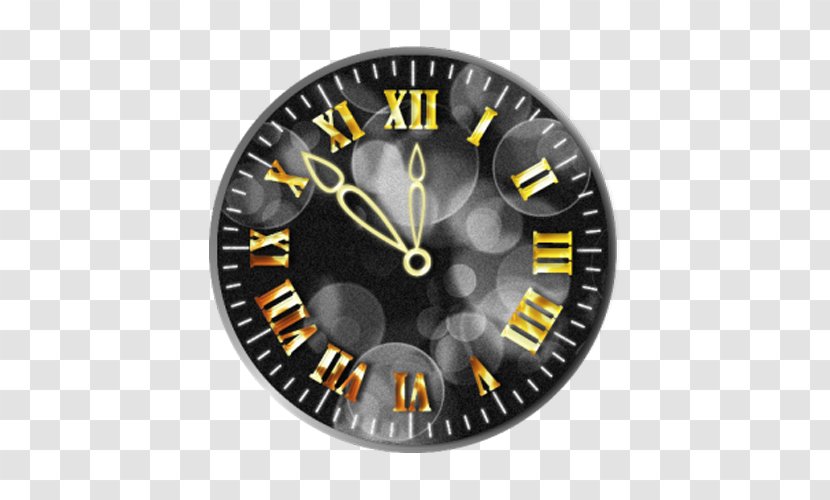 Clock New Year - Black Alarm Transparent PNG