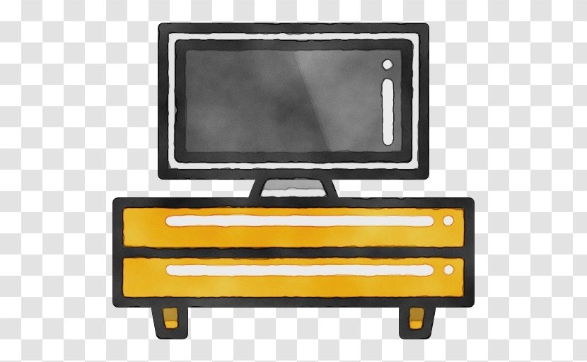 Watercolor Cartoon - Rectangle - Computer Monitor Accessory Transparent PNG