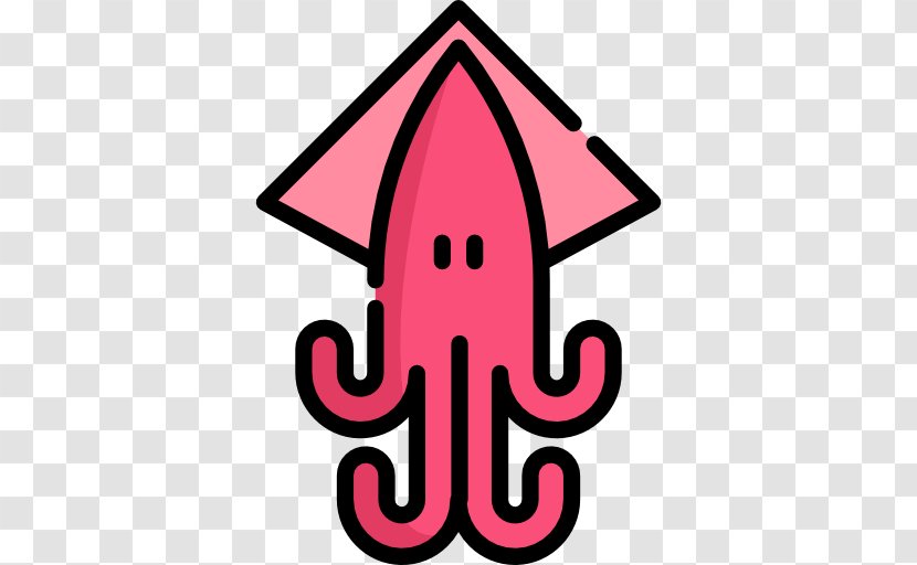 Clip Art Product Pink M Line - Squids Transparent PNG
