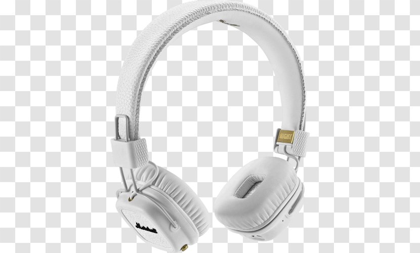 Marshall Major II Headphones Amplification Headset Microphone - Ii - Bluetooth Wireless White Transparent PNG