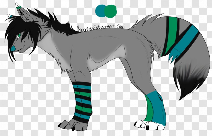 Dog Horse Legendary Creature Green - Flower - Wolf Paw Transparent PNG