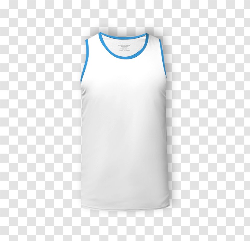 Printed T-shirt Sleeveless Shirt MeowPrint T Printing - Electric Blue - White Tank Top Transparent PNG