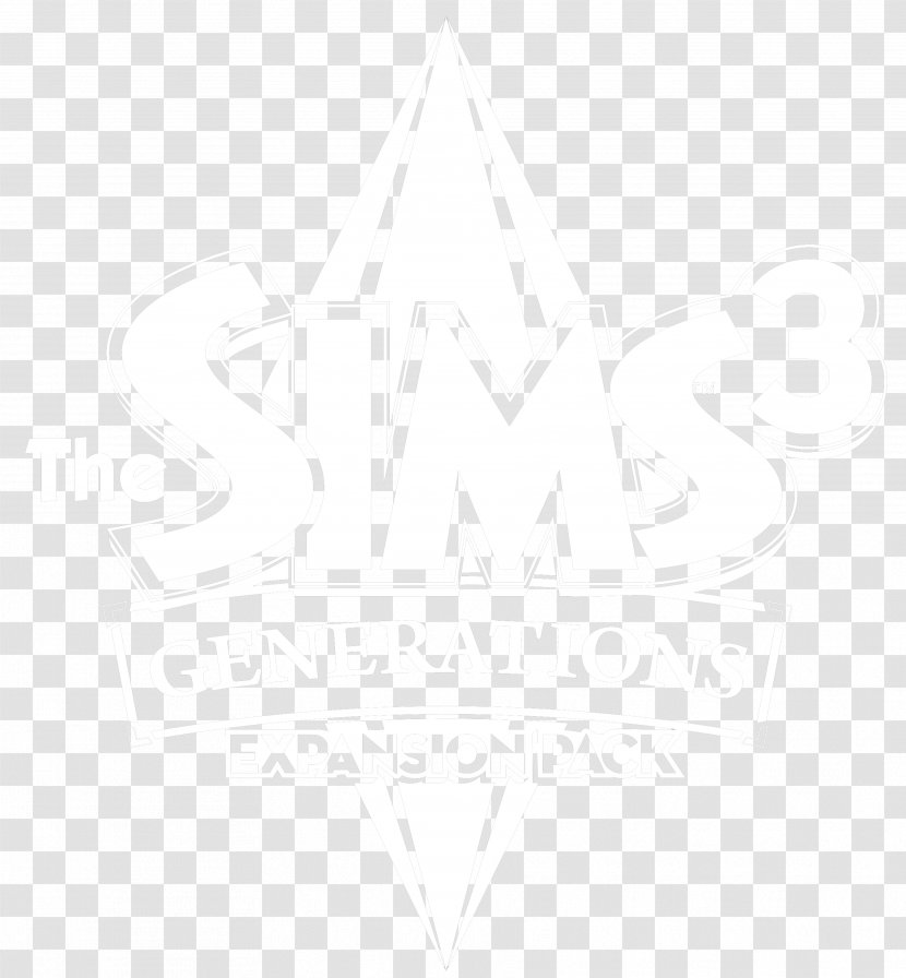 Line Angle - Black - Sims 3 Logo Transparent PNG