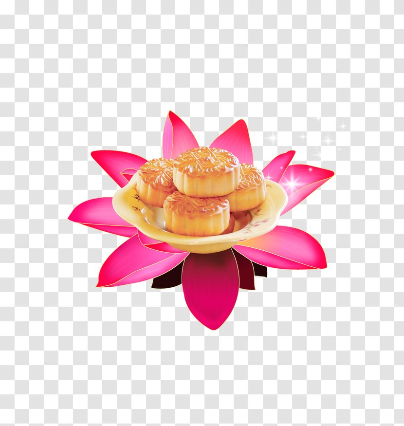 Mooncake Mid-Autumn Festival Happiness - Midautumn - Lotus Moon Cake Pan Transparent PNG