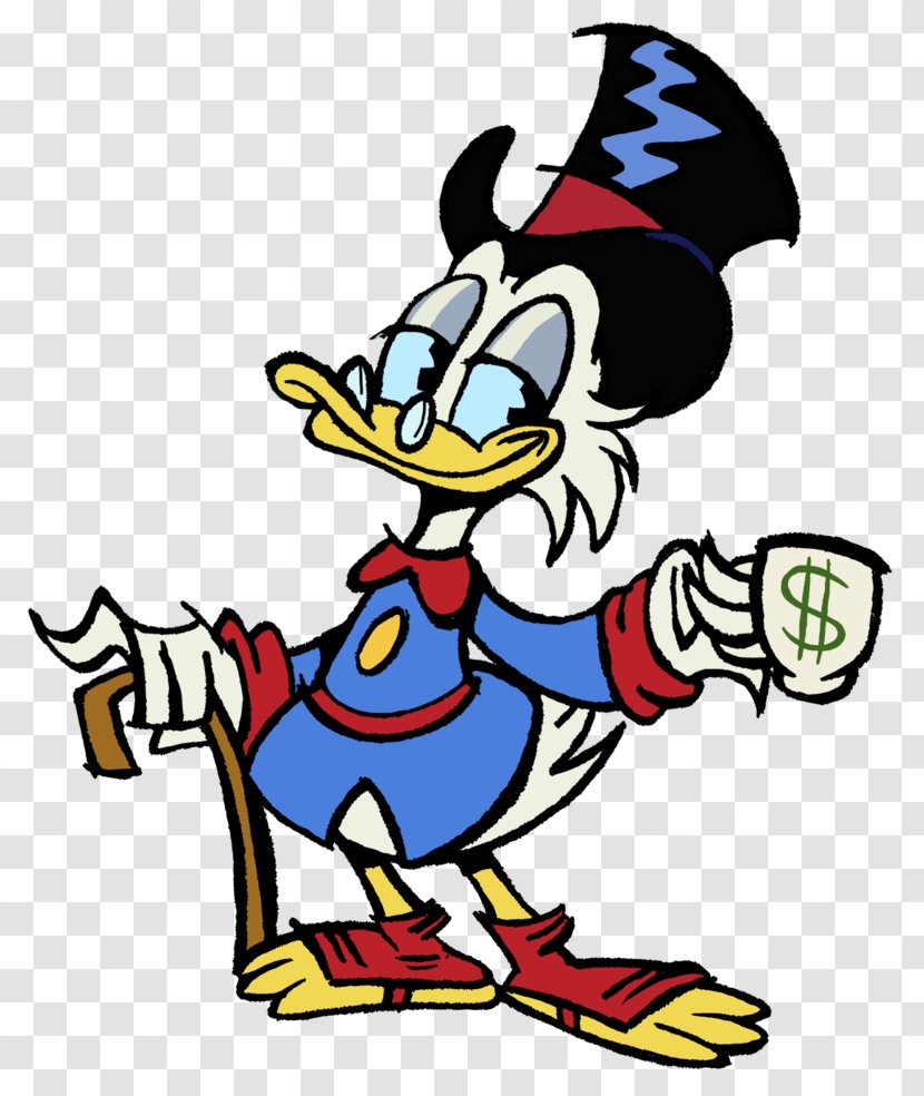 Scrooge McDuck Mickey Mouse Donald Duck Daisy Minnie - Vertebrate Transparent PNG