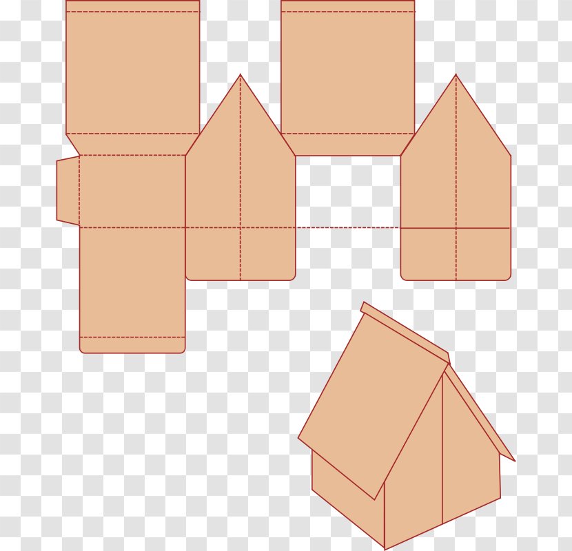 Paper House Building Floor Plan Image - Small Old Transparent PNG