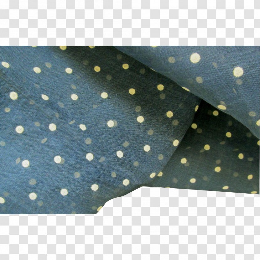 Polka Dot Textile Sheer Fabric Necktie Shirt - Blue - RENAL COTTON FABRIC Transparent PNG