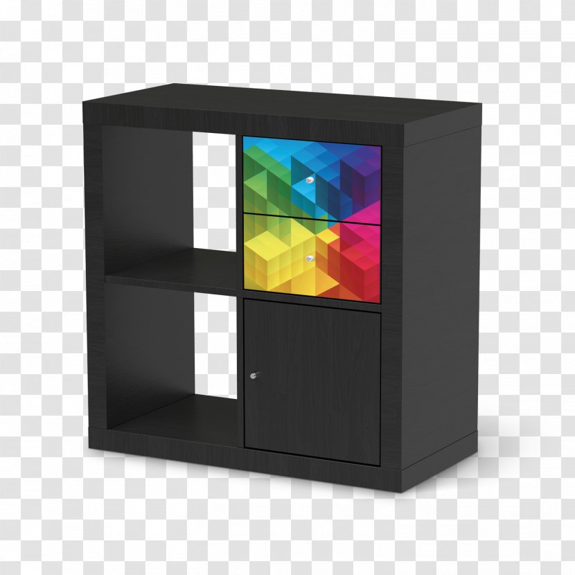 Shelf Angle - Furniture - Colorful Cubes Transparent PNG