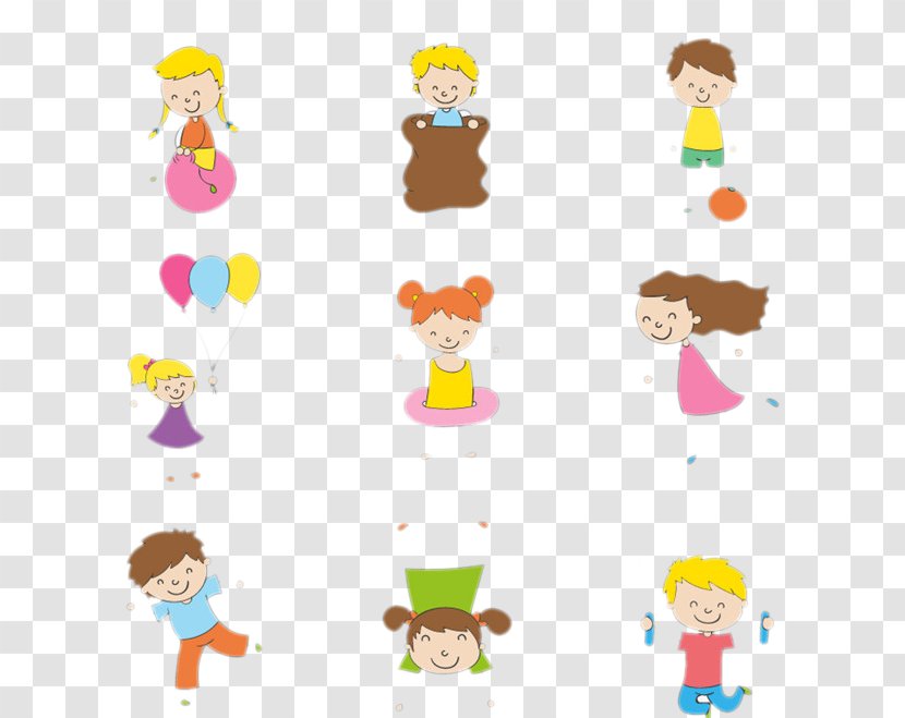 Child Play Cartoon Illustration - Material - Child-painted Transparent PNG