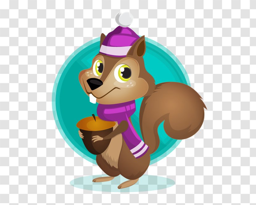 Squirrel Birthday Drawing - Hat Transparent PNG