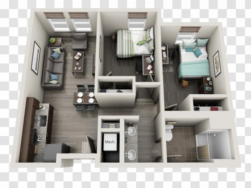 University Of Kentucky Bedroom House Suite - Dormitory - Roommates Who Play Games In The Transparent PNG