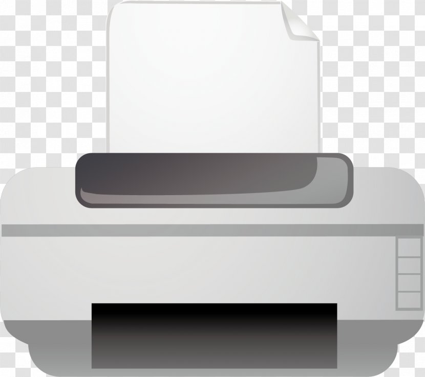 Printer Printing Computer File - Machine - Vector Material Transparent PNG