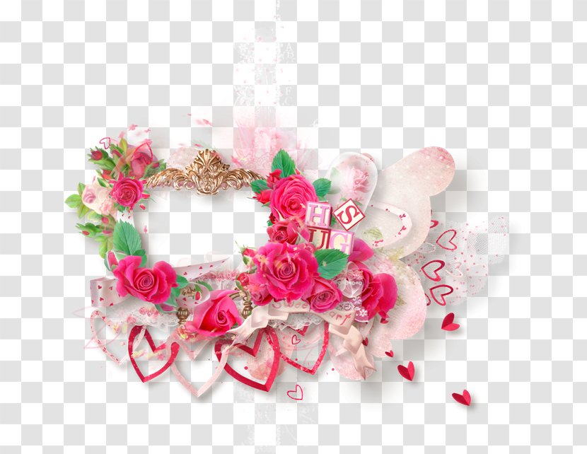 Garden Roses Flower Pink Blog - Heart Transparent PNG