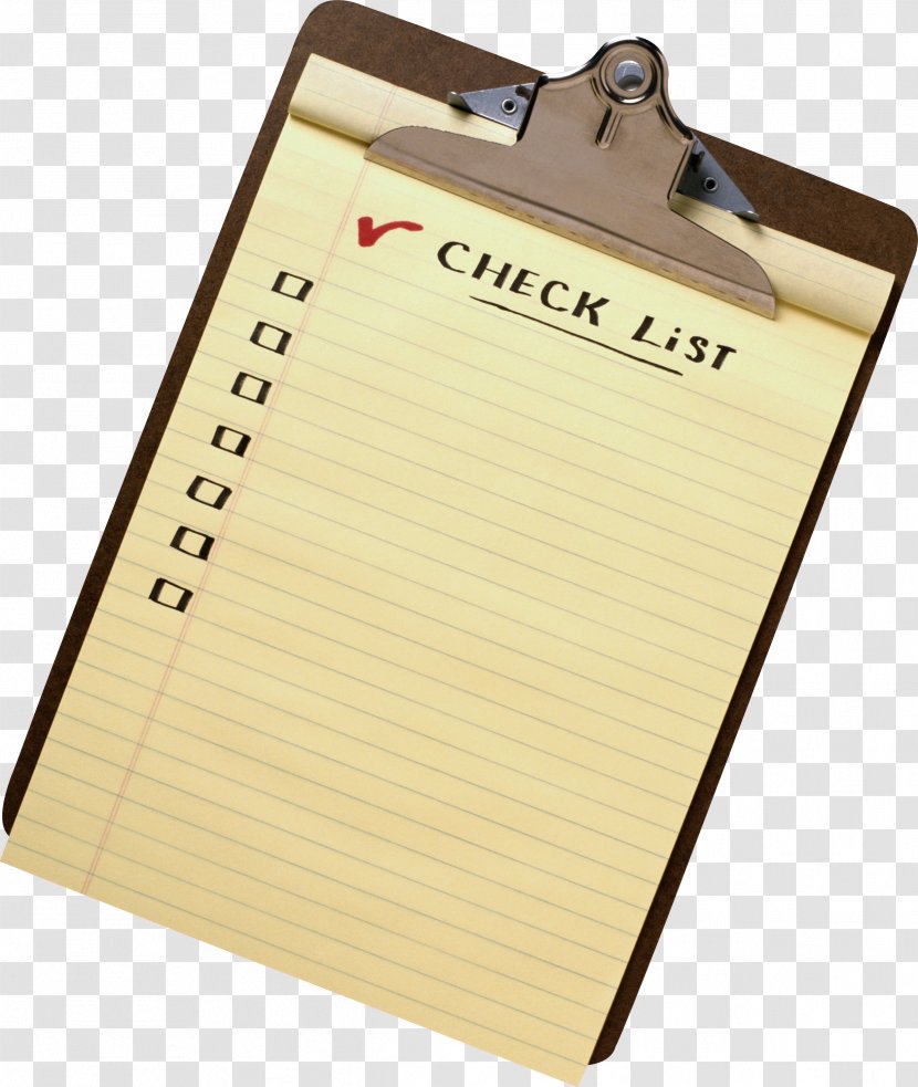 Preflight Checklist Business Payroll Tax Requirement - Paper - List Transparent PNG