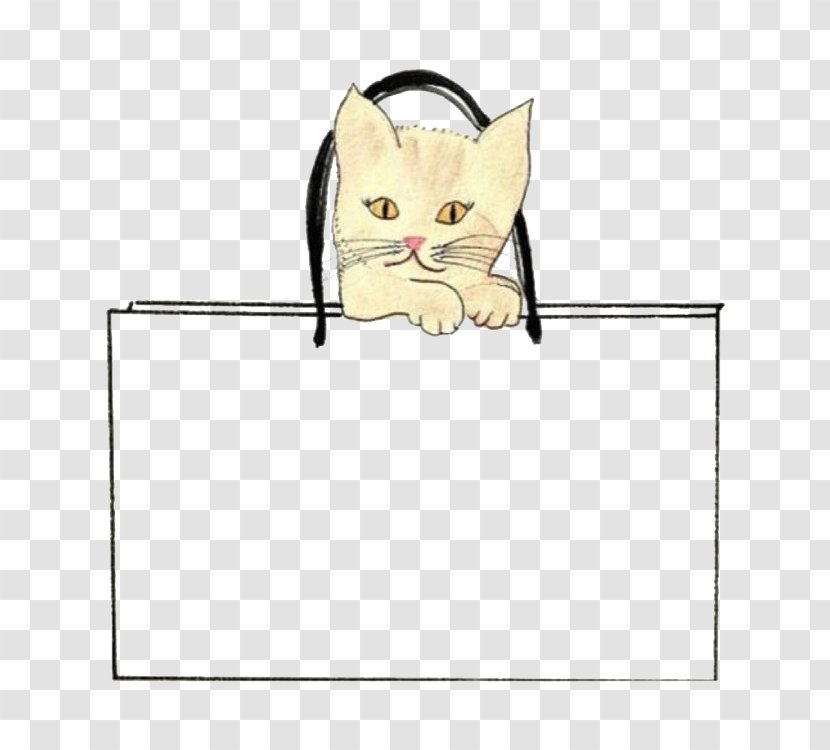 Chanel Cat Kitten Fashion Illustration - Heart - The On Bag Transparent PNG
