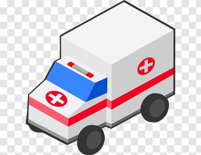 Ambulance Clip Art Isometric Projection Vector Graphics - Motor Vehicle - Emergency Transparent PNG