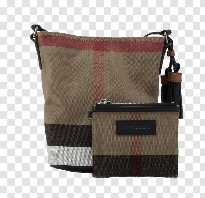Handbag Burberry Messenger Bag Designer Label - Brown Transparent PNG