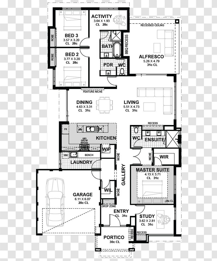 Floor Plan House Storey Bedroom - Structure - Double Building Transparent PNG