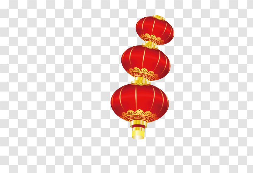 Le Nouvel An Chinois Lantern Chinese New Year - Balloon - Red Lanterns Transparent PNG