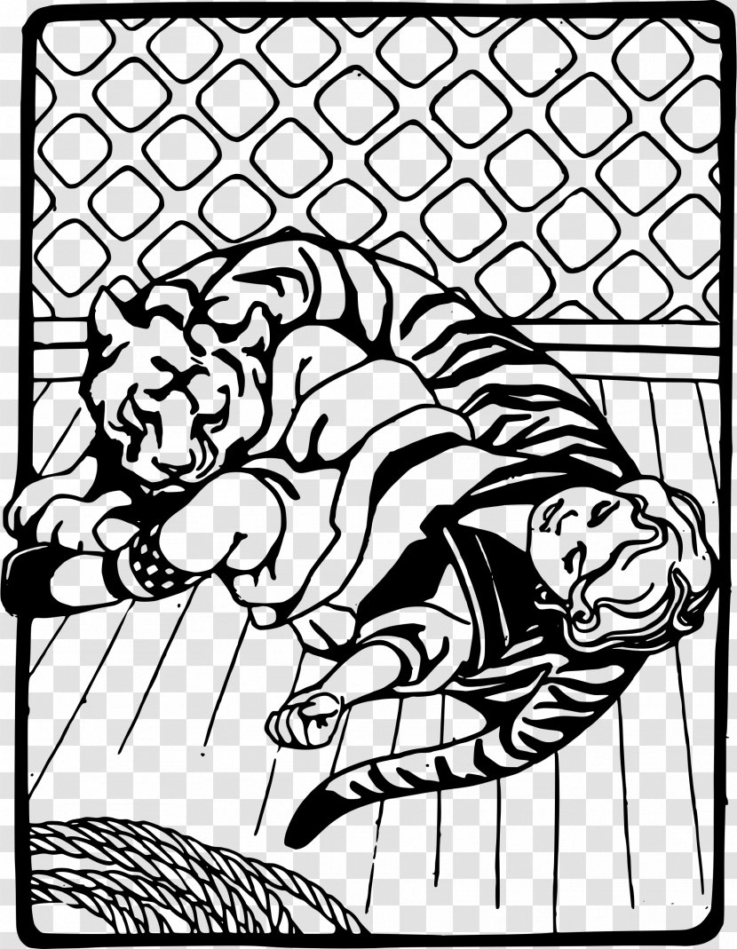 Tiger Drawing Clip Art - Frame - Barber Pole Transparent PNG