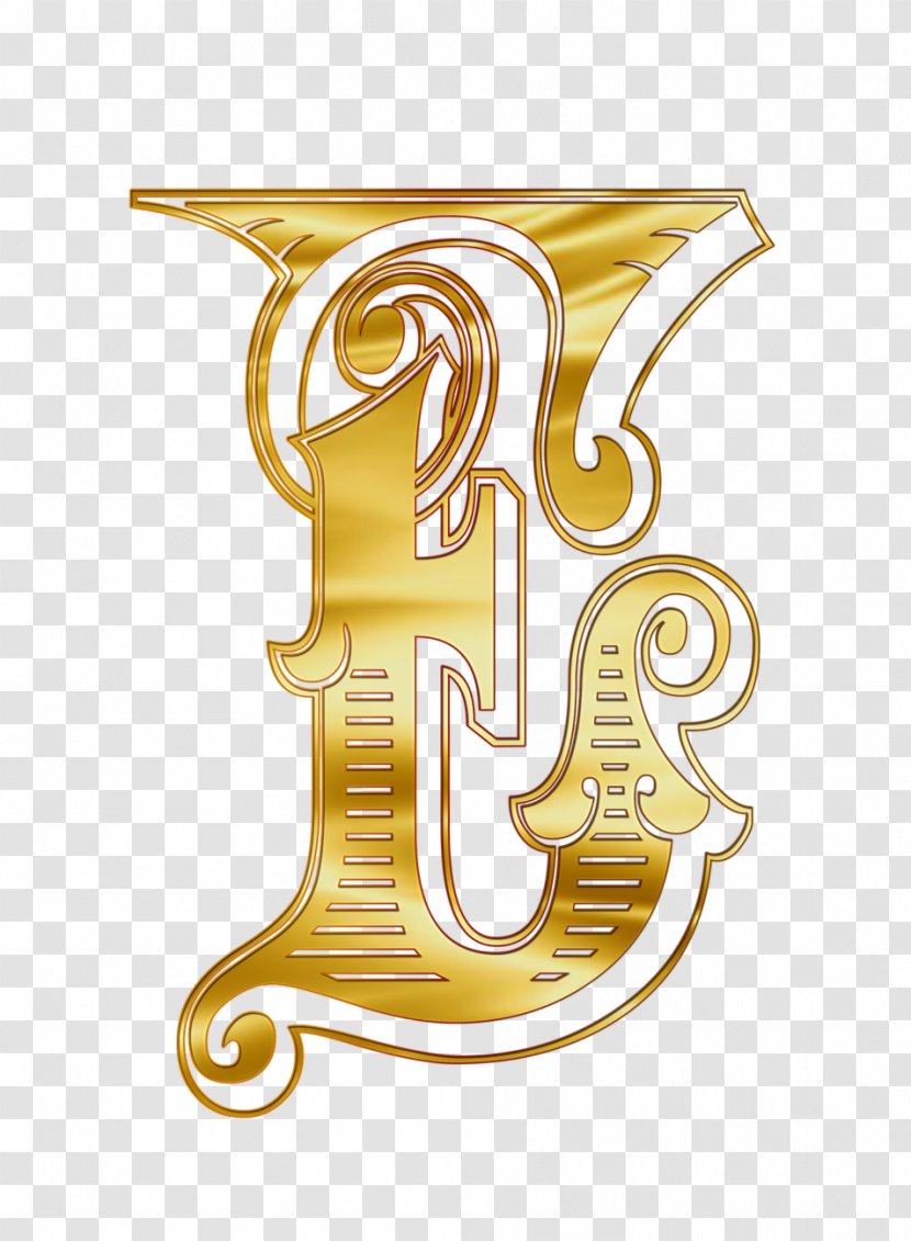 Letter Case Alphabet - Gold - 1920s Transparent PNG