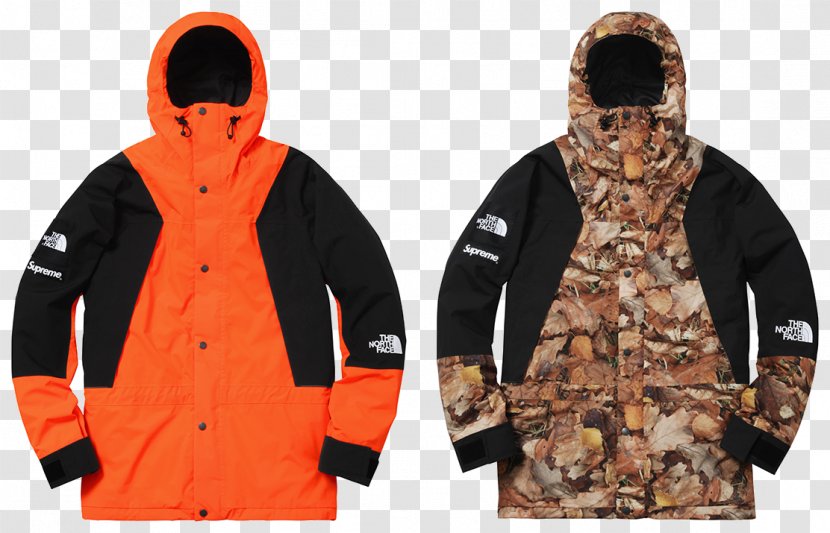 Supreme Hoodie The North Face Jacket Parka - Coat Transparent PNG