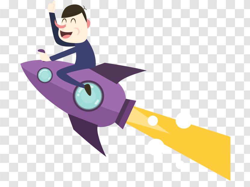 Rocket Vector Graphics Clip Art Illustration - Businessperson Transparent PNG