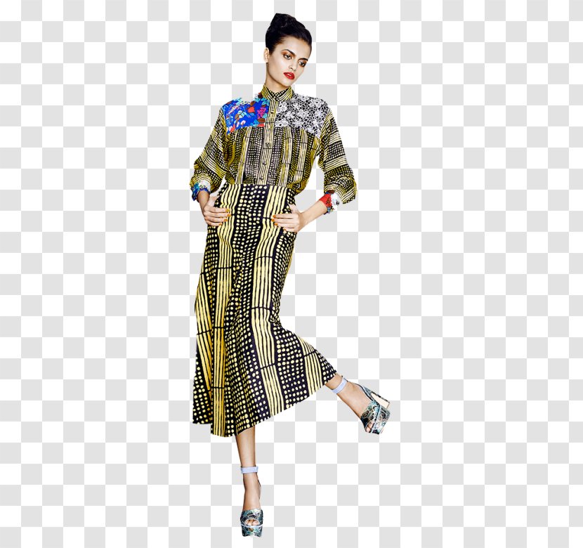 Fashion Sleeve Shoulder Dress Pattern - Summer Collection Transparent PNG