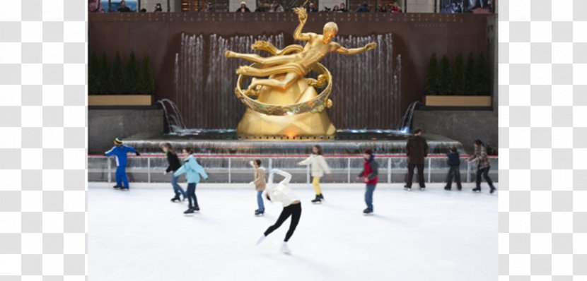 The Rink At Rockefeller Center Ice Skating Christmas Tree - Recreation Transparent PNG