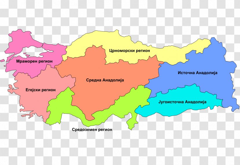 East Thrace Eastern Anatolia Region Marmara Provinces Of Turkey - Map Transparent PNG