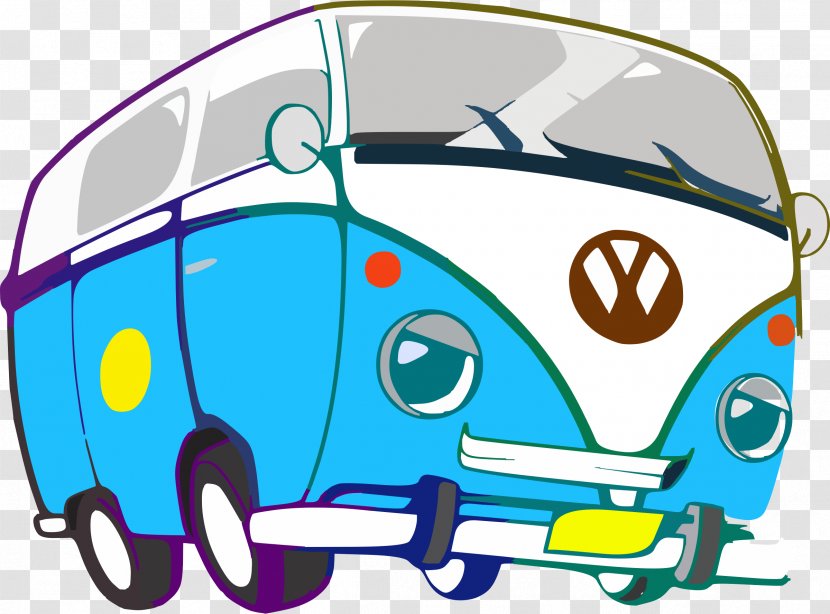 Volkswagen Type 2 Car Beetle Van - Transporter - Cartoon Transparent PNG