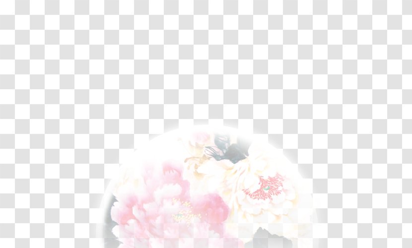 Floral Design Flower Textile Wallpaper - Peony - Mid-folding Poster Design,Floating Moon Transparent PNG