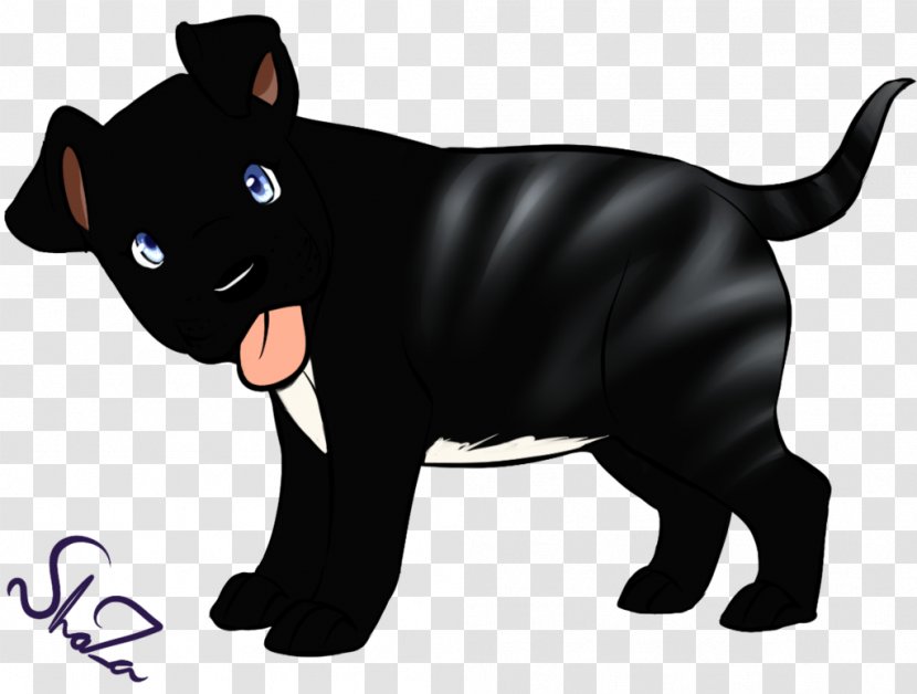 Black Cat Dog Whiskers Mammal - Puma Transparent PNG