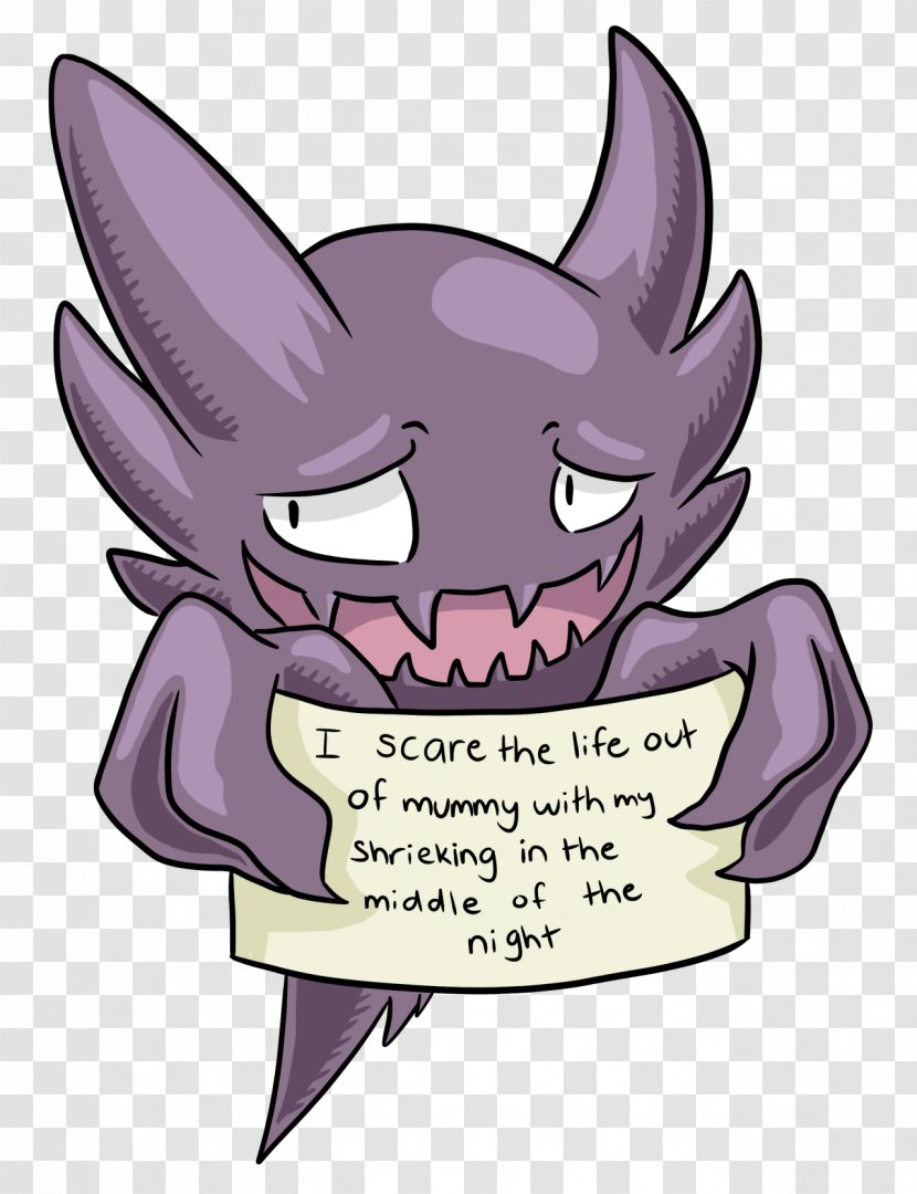 Pokémon X And Y Haunter Red Blue Gengar Gastly - Silhouette - Pokemon Hunter Transparent PNG