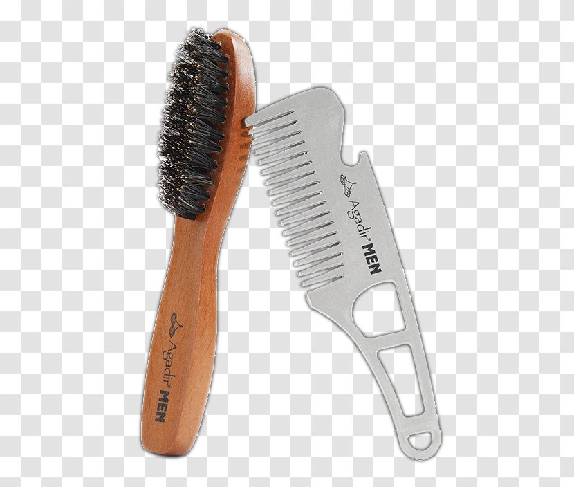 Hairbrush Comb Bristle Beard - Mustache Transparent PNG