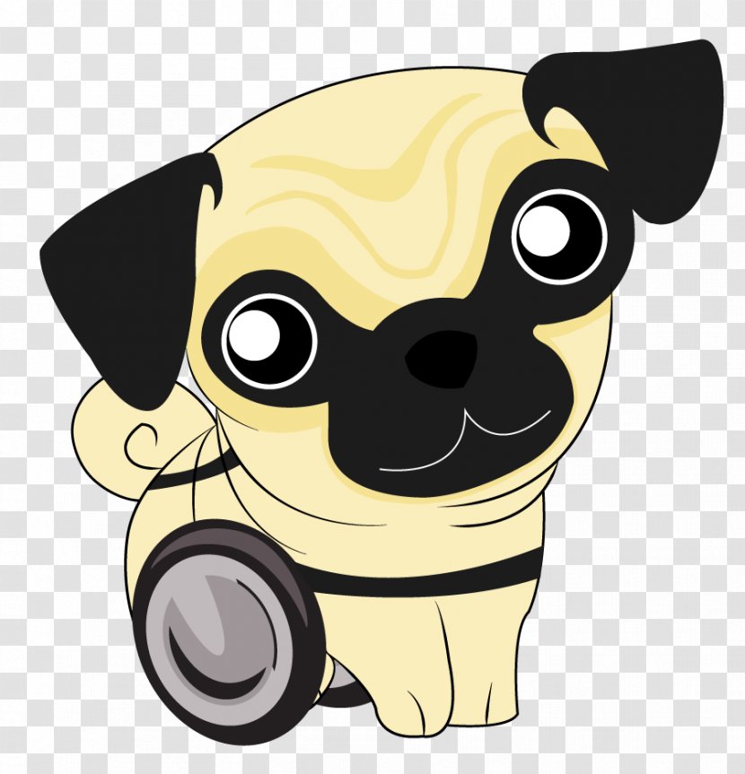Pug Puppy Dog Breed Clip Art Graphic Design - Web Transparent PNG
