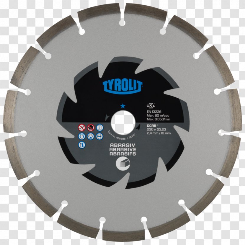 Diamond Blade Concrete Cutting - Tool Transparent PNG