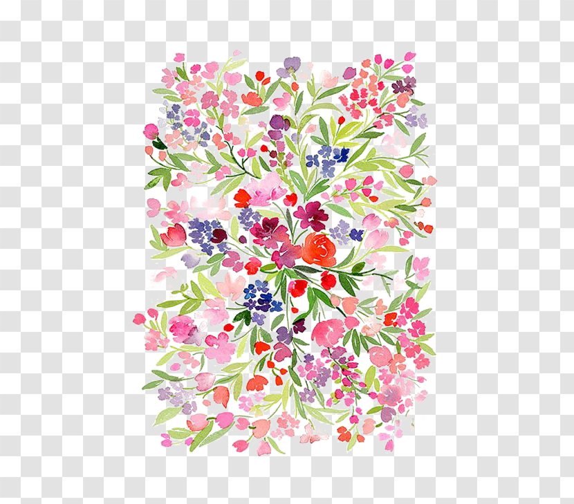 Watercolour Flowers Watercolor Painting Floral Design Transparent PNG