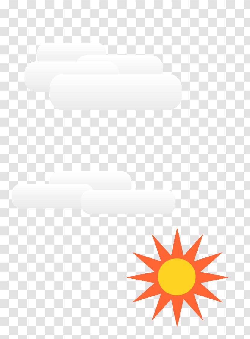 Line Angle - Yellow - Cloud And Sun Transparent PNG