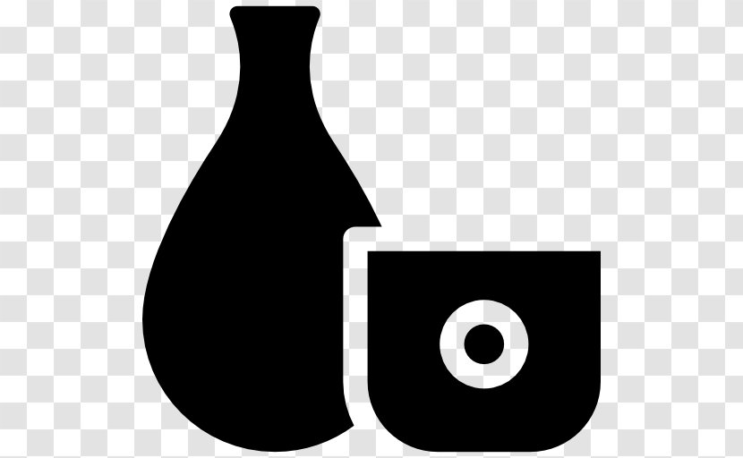 Sake Set - Black And White - Drink Transparent PNG