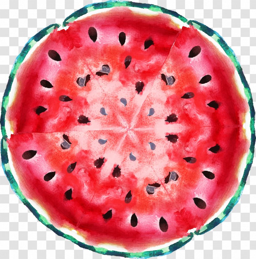 Watermelon Clip Art - Fruit - Vector Painted Cut Transparent PNG