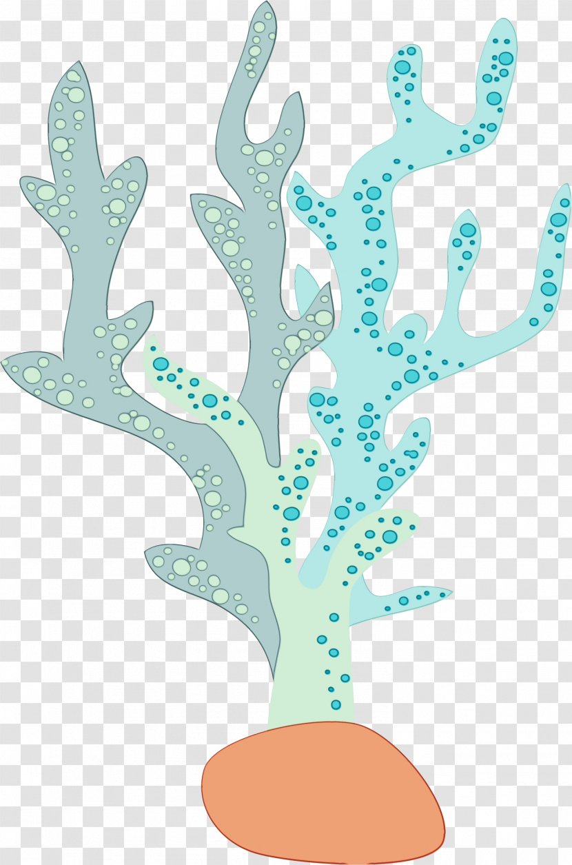 Branch Tree Plant Aquarium Decor - Watercolor Transparent PNG