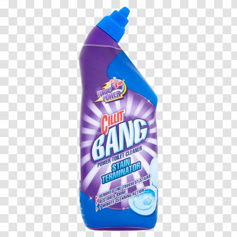Bleach Cillit Bang Toilet Stain Cleaner - Flush - Put The Product Transparent PNG